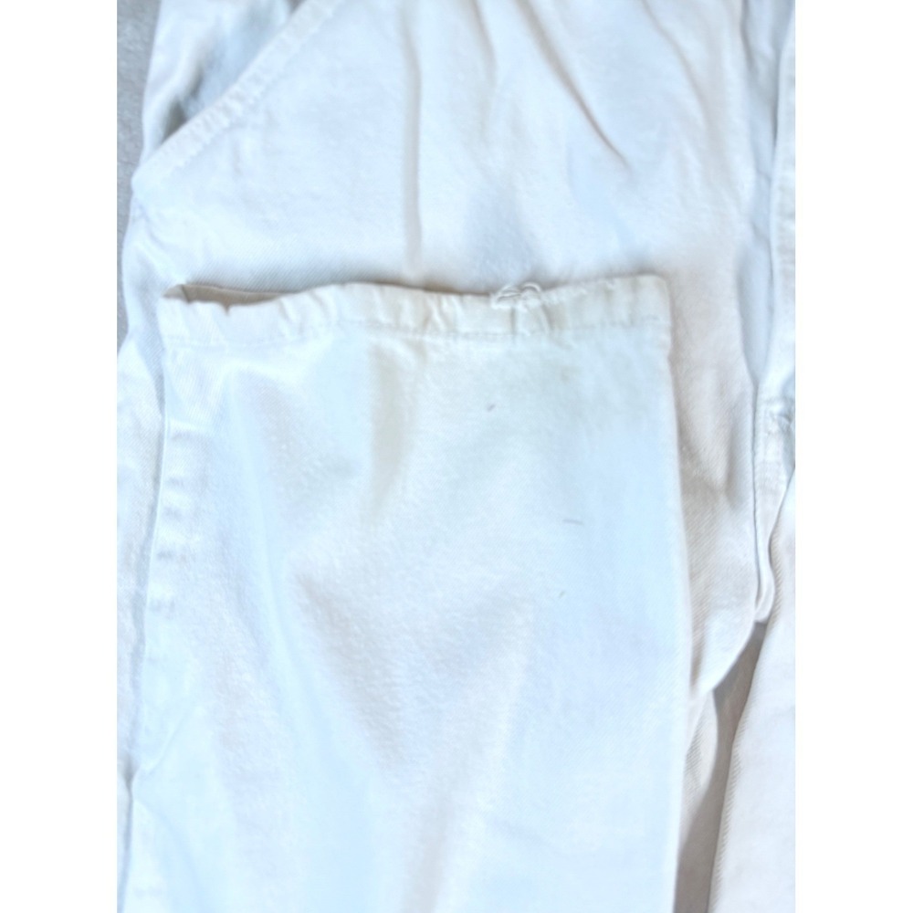 Cotton On Carpenter Pants Large 42 White Utility Pockets Summer Cotton Blend - Picture 4 of 16